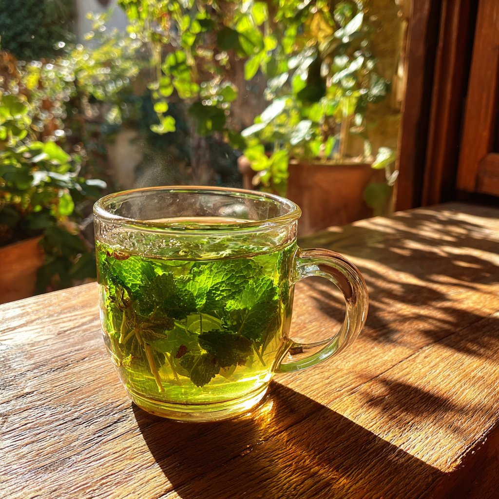 Invigorating Dandelion and Mint Tea