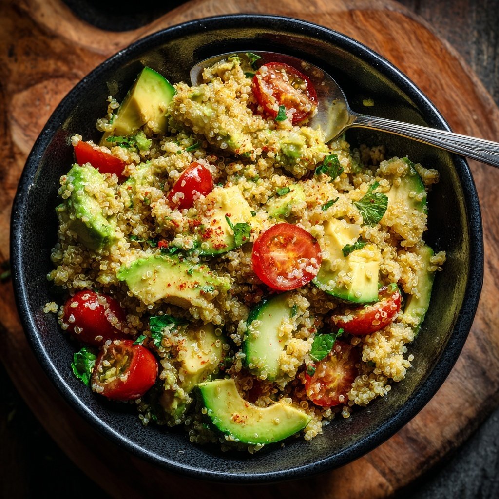 Healthy Avocado Quinoa Salad
