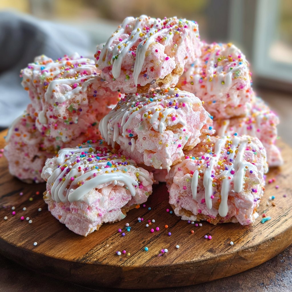 Whimsical Strawberry Marshmallow Treats